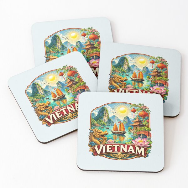 Item preview, Vietnam - Ha Long Bay, Pagoda designed and sold by Myra365Art.