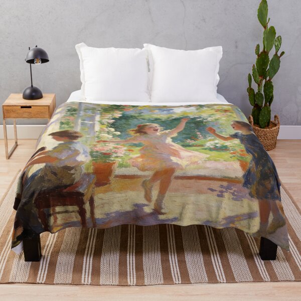 Item preview, Dreamy Interior Garden Artwork, Children Dancing, Singing & Playing Piano with Roses & Music Scene designed and sold by BlareBlare.