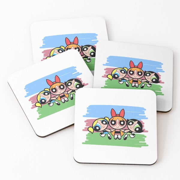 Item preview, Powerpuff Girls Colorful Brush Stroke Trio designed and sold by SweetFury.