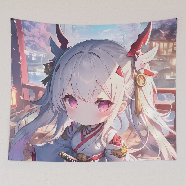 Item preview, Formidable Azur Lane Chibi Shrine Sunset Cherry Blossoms designed and sold by TanglenRabbit.