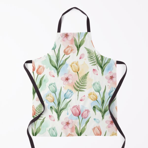 Item preview, Watercolor Tulip Duvet Cover — Pastel Floral Bedding, Spring Botanical Comforter designed and sold by FestivityFinds.