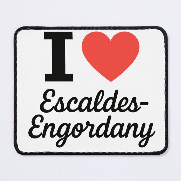 Item preview, I Love Escaldes-Engordany | Andorra City Typography | Culture, Mountains & Urban Charm Design designed and sold by PaintedPixels01.
