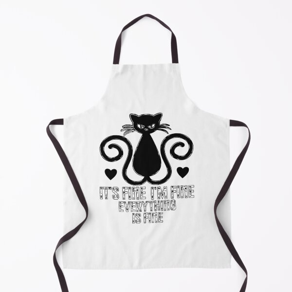 Item preview, Sarcastic Black Cat Its Fine Im Fine Everything Is Fine designed and sold by KrisGraphic45.