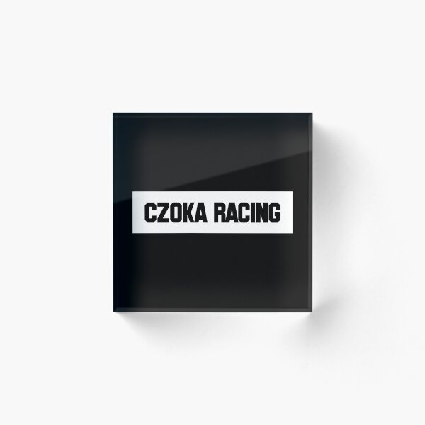 Artikelvorschau, Czoka Racing Autoaufkleber mit schwarzem Text auf weißem Hintergrund entworfen und verkauft von Martin Czoka.