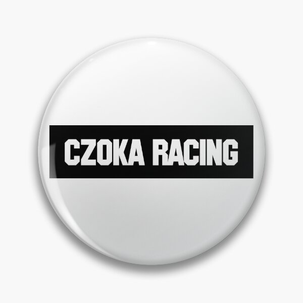 Item preview, Pegatina para parachoques de Czoka Racing con texto blanco y fondo negro. designed and sold by Martin Czoka.