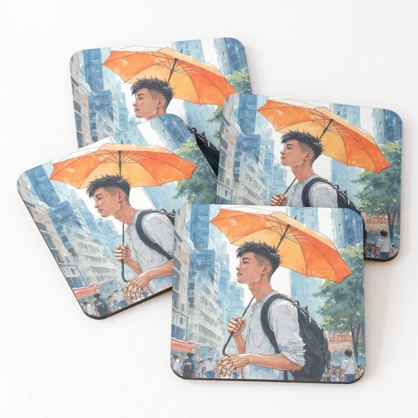 Item preview, Using an umbrella to protect yourself. designed and sold by Whose-sweat.