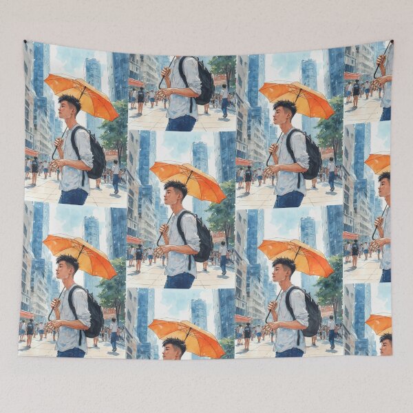 Item preview, Using an umbrella to protect yourself. designed and sold by Whose-sweat.