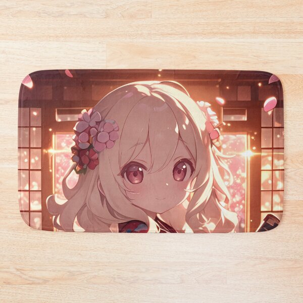 Item preview, Ais Wallenstein Danmachi Chibi Sakura Sunset Calm designed and sold by TanglenRabbit.