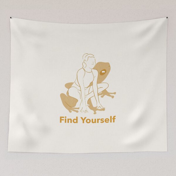Item preview, Find Yourself Frog Yoga Pose – Zen Mandukasana Spirit Animal Art designed and sold by WellspringXflow.