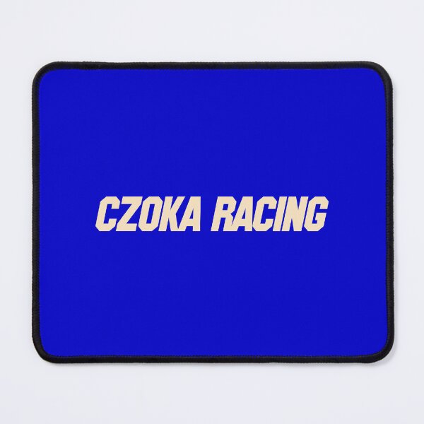 Item preview, Czoka Racing Italic Off White Text Blue Background Bumper Sticker designed and sold by Martin Czoka.