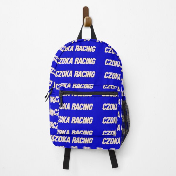 Item preview, Czoka Racing Italic Off White Text Blue Background Bumper Sticker designed and sold by Martin Czoka.