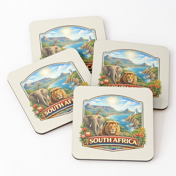 Item preview, South Africa - Table Mountain, Safari Wildlife designed and sold by Myra365Art.