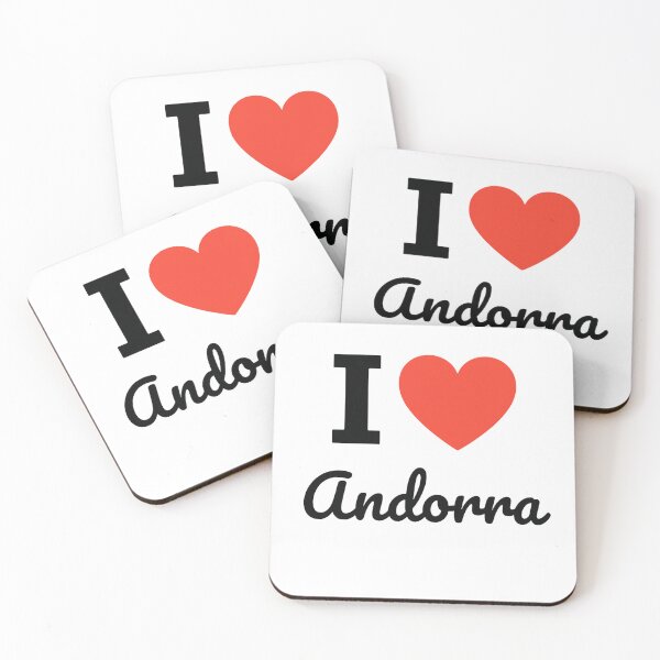 Item preview, I Love Andorra | National Pride Typography | Culture, Mountains & Travel Inspiration Design designed and sold by PaintedPixels01.