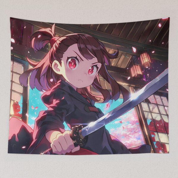 Item preview, Atsuko Kagari Little Witch Academia Chibi Sakura Sunset Magic designed and sold by TanglenRabbit.
