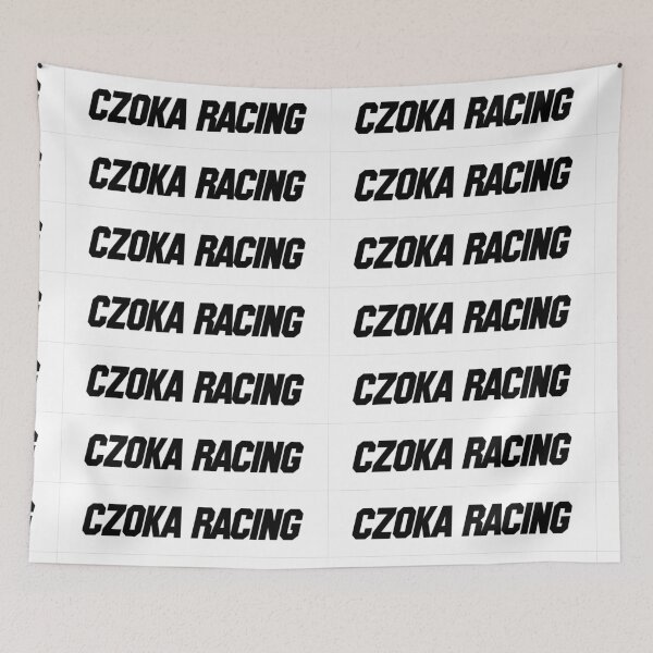 Item preview, Czoka Racing Italic Black Text White Background Bumper Sticker designed and sold by Martin Czoka.