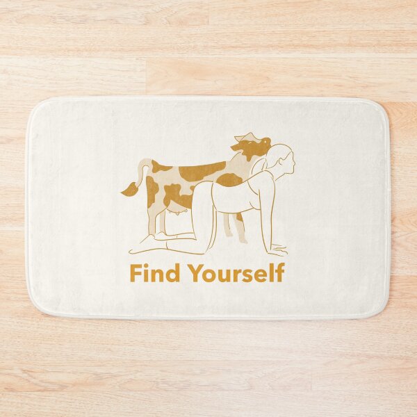 Item preview, Find Yourself Cow Yoga Pose – Bitilasana Zen Animal Spirit Design designed and sold by WellspringXflow.