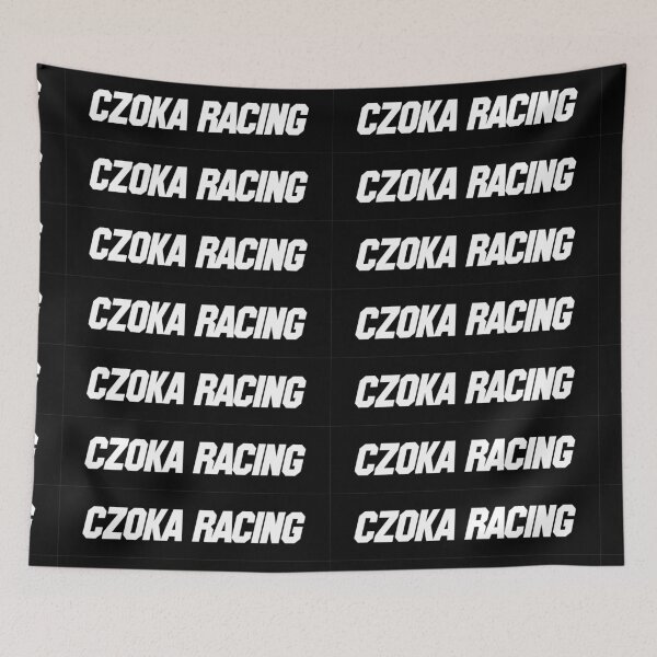 Item preview, Czoka Racing Italic White Text Black Background Bumper Sticker designed and sold by Martin Czoka.