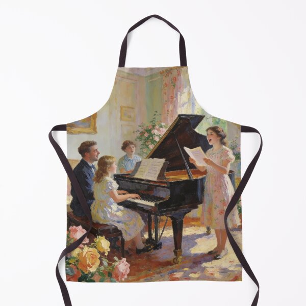 Artikelvorschau, Elegant Home Gathering Painting, Roses, Piano Music & Lively Family Moment Decor entworfen und verkauft von BlareBlare.
