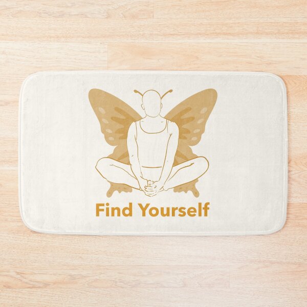 Item preview, Find Yourself Butterfly Yoga Pose – Baddha Konasana Transformation Art designed and sold by WellspringXflow.