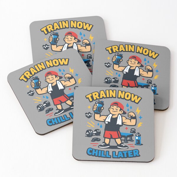 Item preview, Train Now Chill Later Gym Motivation designed and sold by entinta2.