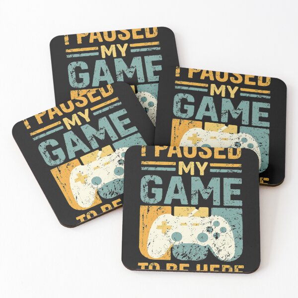 Item preview, I Paused My Game To Be Here Game Online Gaming Parody Gamer Funny Gift Tee Black T Shirt  designed and sold by OlyvieArt.