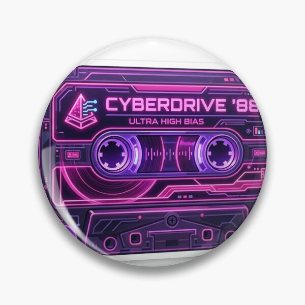 Item preview, Cassette Retro Neón - Pegatina de Música Synwave designed and sold by Elefa30.