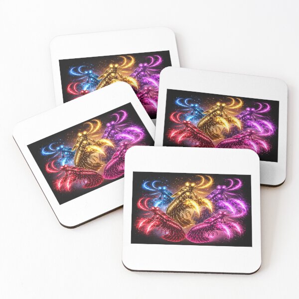 Item preview, Cyber Mantis Shrimp Collection – Neon Ocean Series (5 Colors) designed and sold by RaccoonFish.