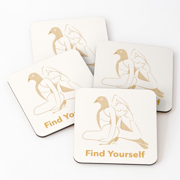 Item preview, Find Yourself Dove Yoga Pose – Kapotasana Peace and Devotion Art designed and sold by WellspringXflow.