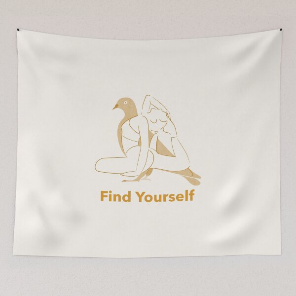 Item preview, Find Yourself Dove Yoga Pose – Kapotasana Peace and Devotion Art designed and sold by WellspringXflow.