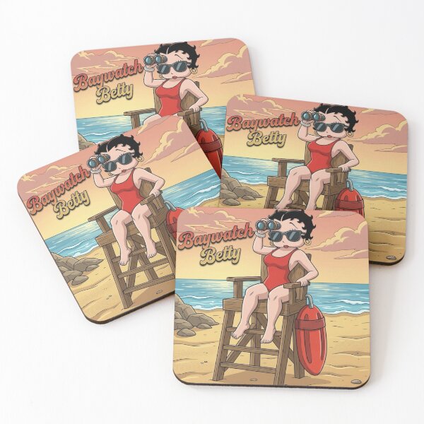 Item preview, Baywatch Betty Retro Lifeguard Cartoon Art designed and sold by KabronX.