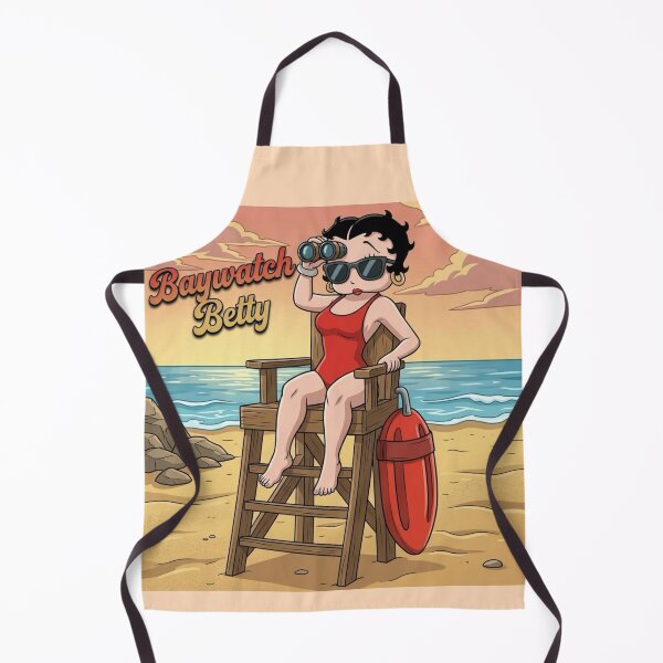 Item preview, Baywatch Betty Retro Lifeguard Cartoon Art designed and sold by KabronX.