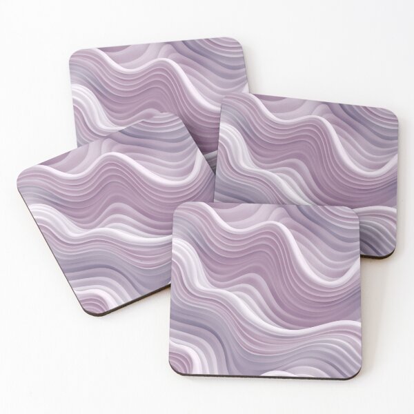 Item preview, Fluid Abstract Waves in Violet and Lilac designed and sold by ViralVibeLab.