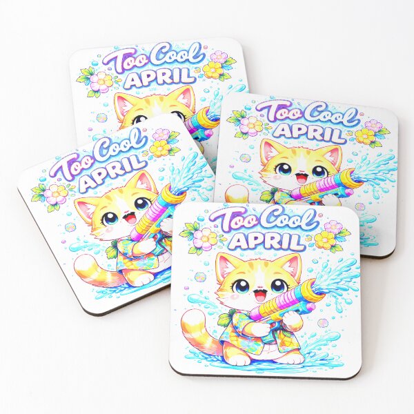 Item preview, Cute Cat Songkran Water Fight Thailand Shirt designed and sold by Thai Vibe Studio.