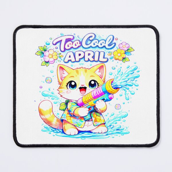 Item preview, Cute Cat Songkran Water Fight Thailand Shirt designed and sold by Thai Vibe Studio.