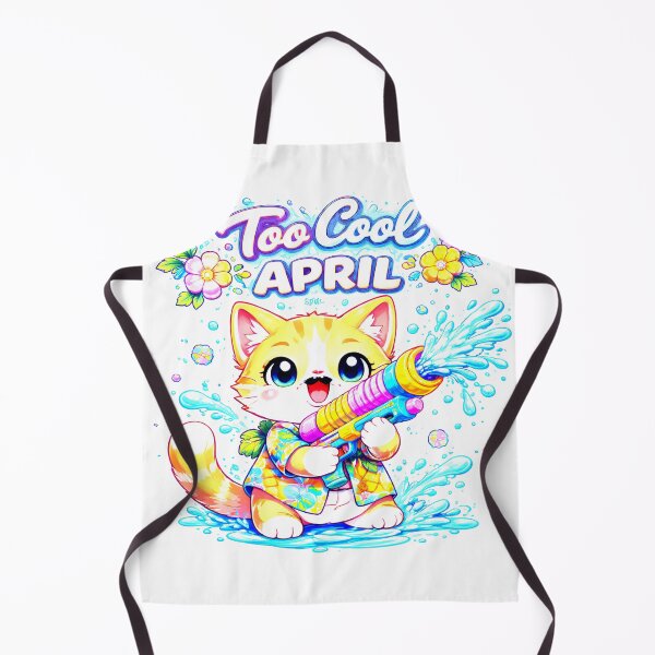 Item preview, Cute Cat Songkran Water Fight Thailand Shirt designed and sold by Thai Vibe Studio.