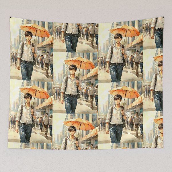 Item preview, Using an umbrella to protect yourself. designed and sold by Whose-sweat.
