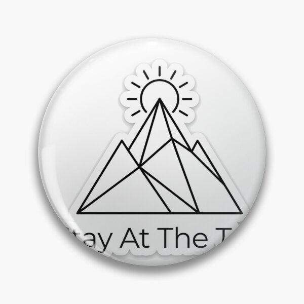 Item preview, Stay At The Top - Minimalist Mountain Sticker designed and sold by Elefa30.
