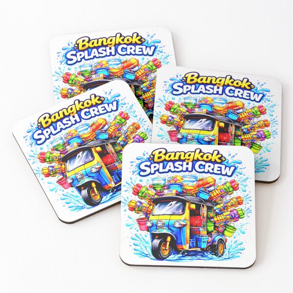 Item preview, Bangkok Splash Crew Tuk Tuk Songkran Shirt designed and sold by Thai Vibe Studio.