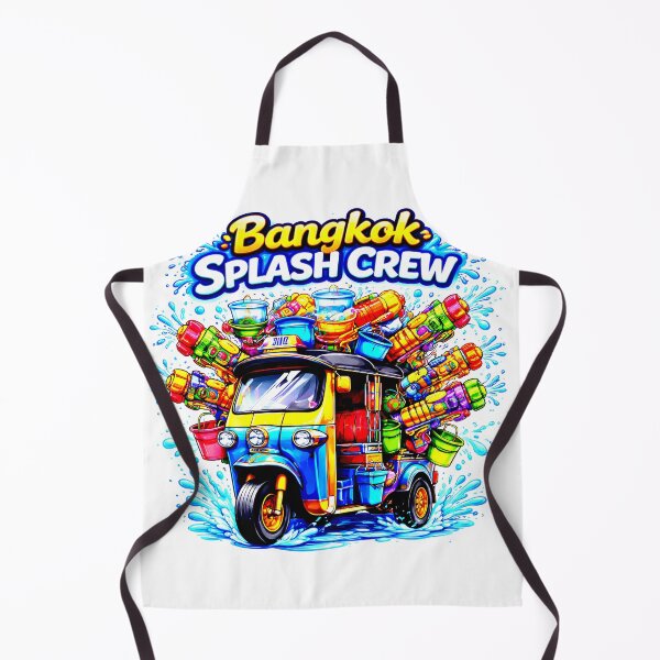 Item preview, Bangkok Splash Crew Tuk Tuk Songkran Shirt designed and sold by Thai Vibe Studio.