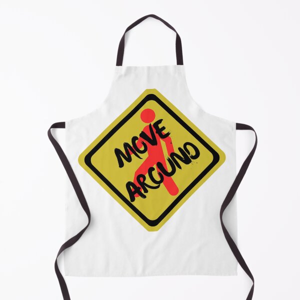 Item preview, Move Around road sign T-Shirt | Streetwear graphic tee, yellow caution design designed and sold by Geared Clothing Co..