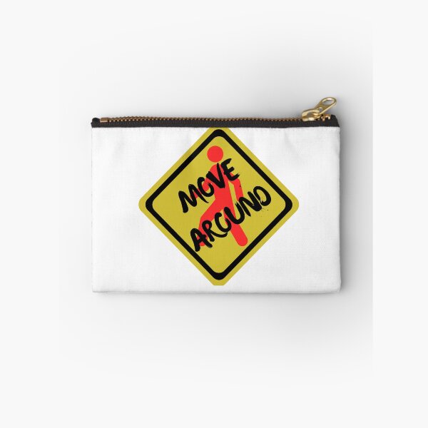 Item preview, Move Around road sign T-Shirt | Streetwear graphic tee, yellow caution design designed and sold by Geared Clothing Co..