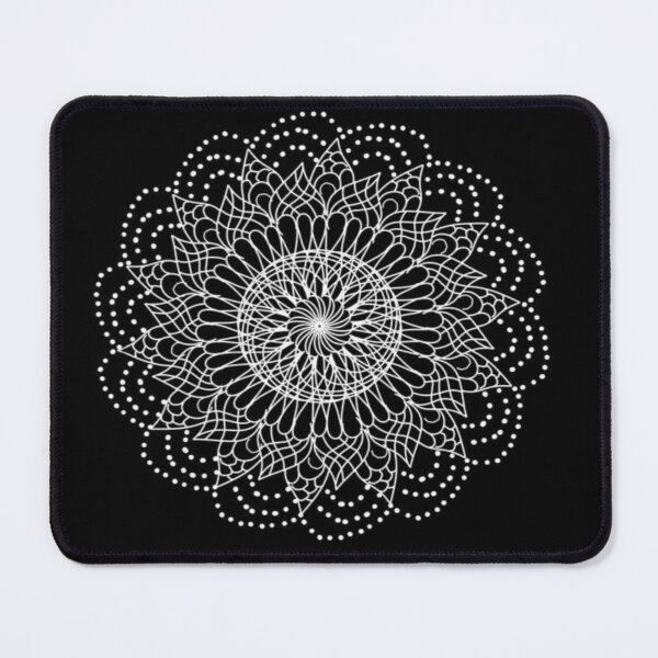 Item preview, White circular detailed mandala artstry designed and sold by NivyasArtistry.