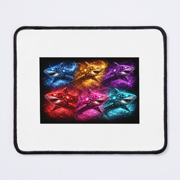 Item preview, Cyber Shark Collection – Neon Energy Series (6 Colors) designed and sold by RaccoonFish.