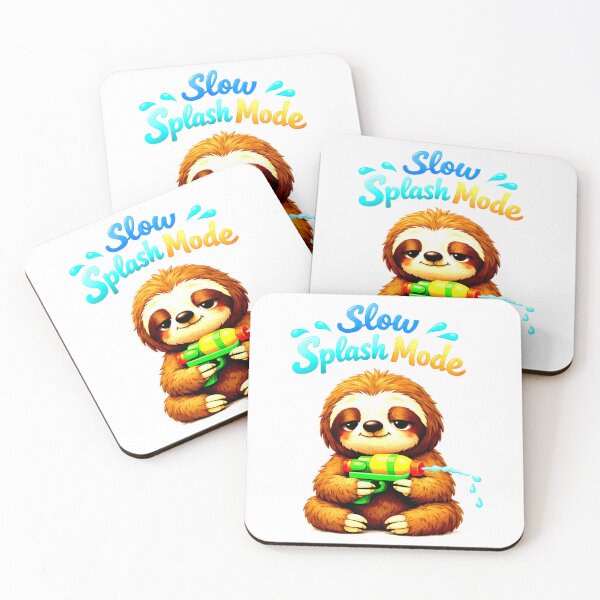 Item preview, Slow Splash Sloth Songkran Funny Shirt designed and sold by Thai Vibe Studio.