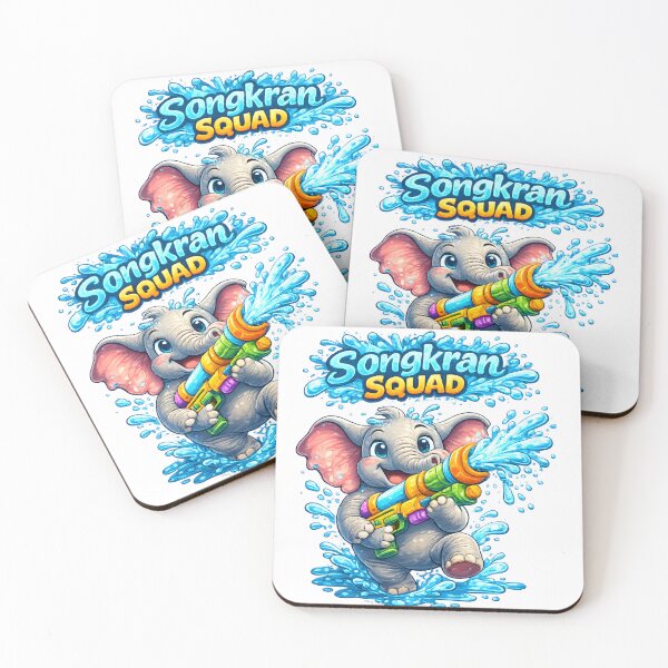 Item preview, Songkran Squad Funny Elephant Water Festival Shirt designed and sold by Thai Vibe Studio.