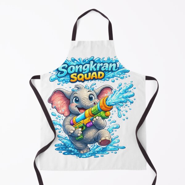 Item preview, Songkran Squad Funny Elephant Water Festival Shirt designed and sold by Thai Vibe Studio.