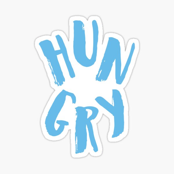 Hungry Blue Sticker