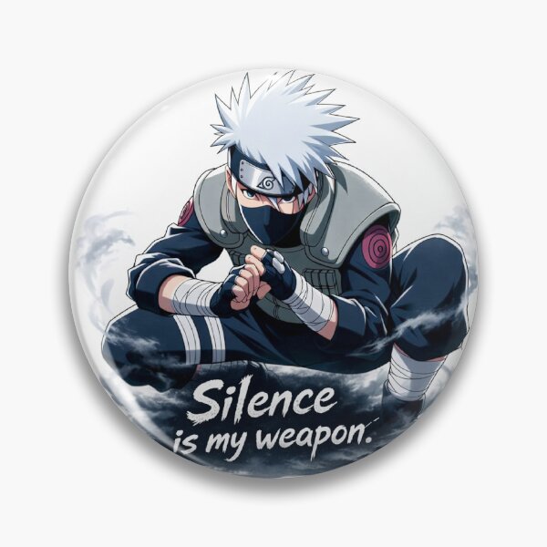 Item preview, Silence Is My Weapon Anime Ninja Sticker | Dark Aesthetic Shinobi Quote | Cool Anime Character Art designed and sold by PublicNetwork.