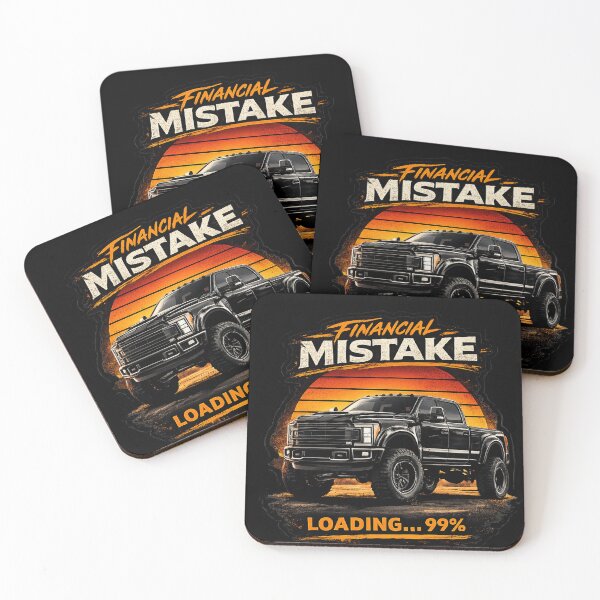 Item preview, Financial Mistake in Progress Pickup Truck Sticker Funny Truck Lover Decal Loading 99% Off Road 4x4 designed and sold by VibeOffline Studio.