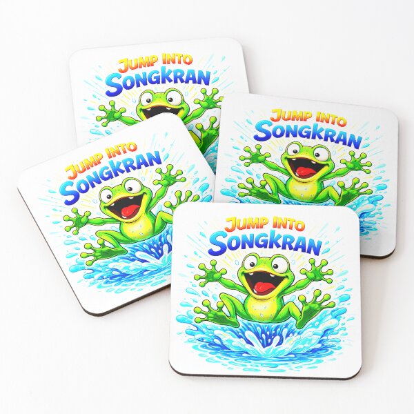Item preview, Jump Into Songkran Frog Splash Shirt designed and sold by Thai Vibe Studio.